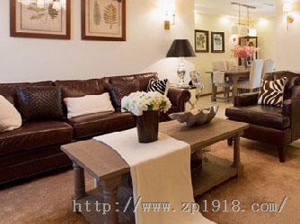 大势所趋 超流行美式细节客厅散发出家庭温馨