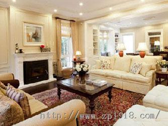 大势所趋 超流行美式细节客厅散发出家庭温馨